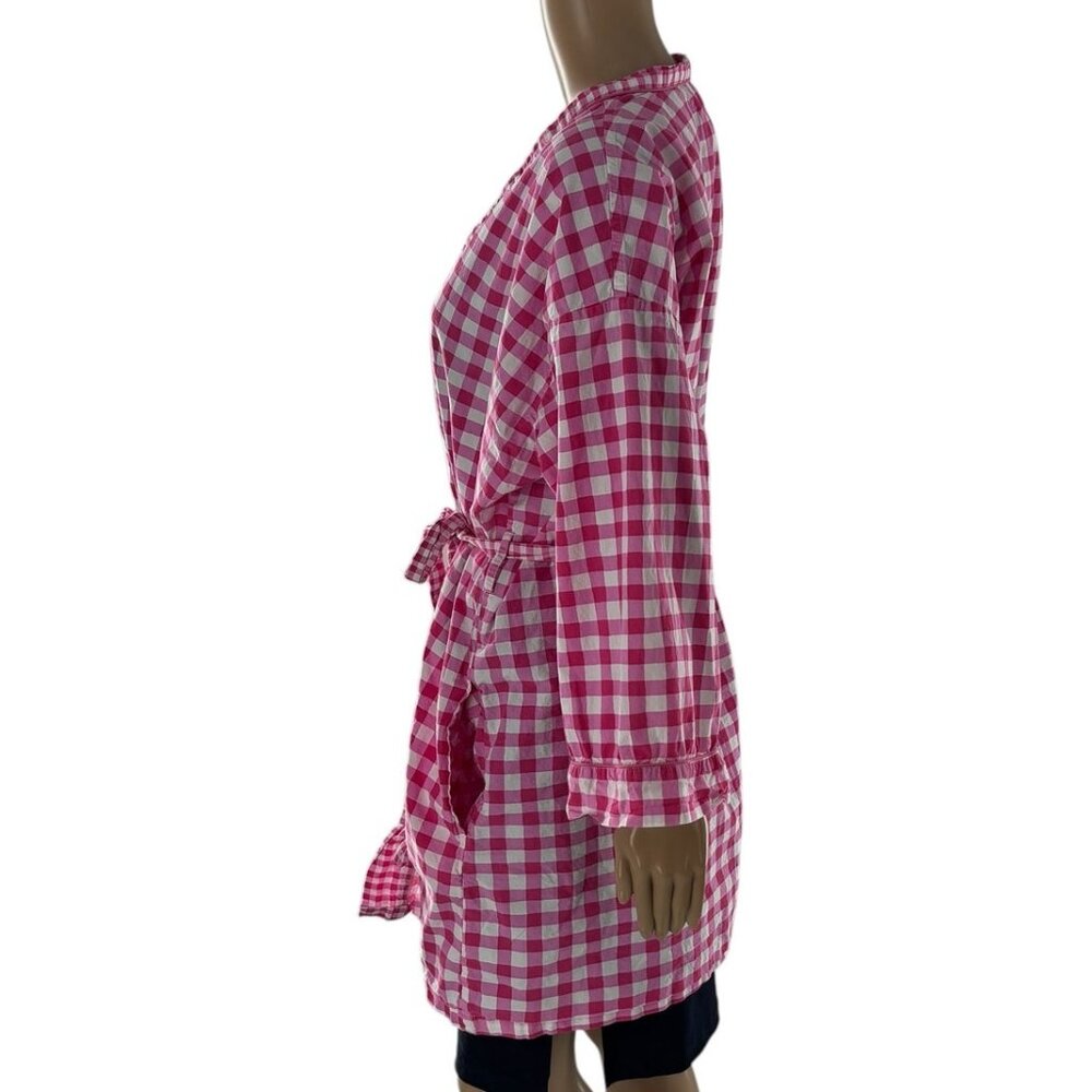 Printfresh Pink Spritz Garden Gingham Organic Cot… - image 7